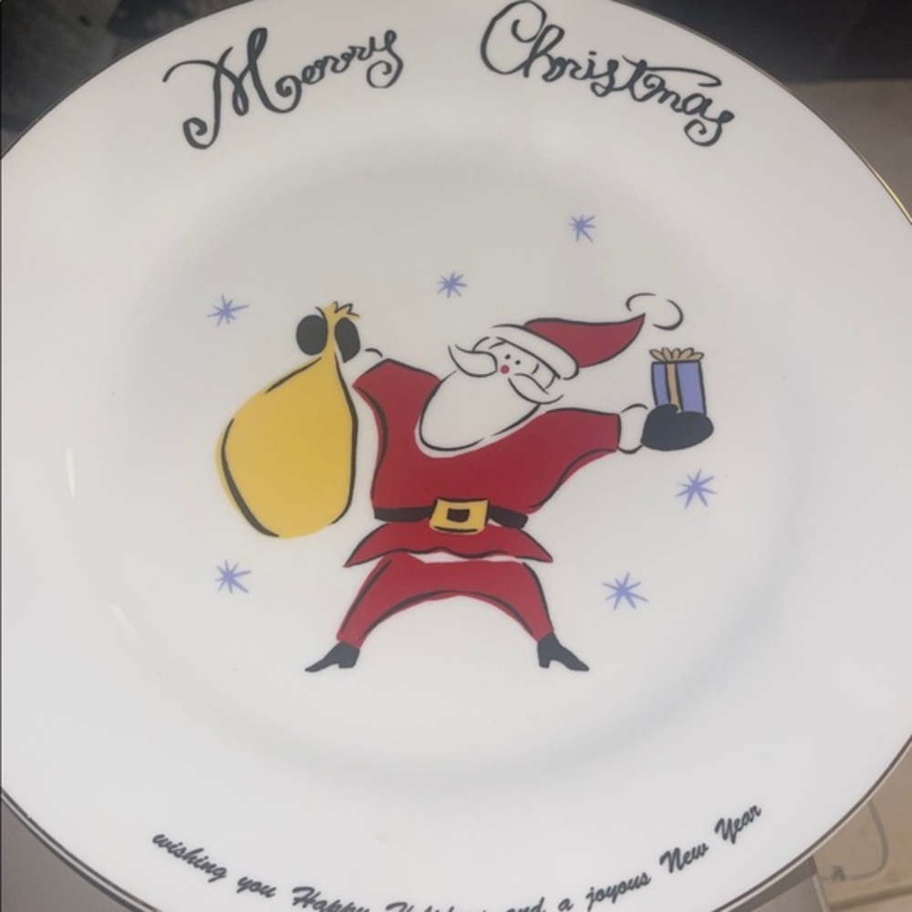 1 Merry Brite Merry Christmas 10.5" Dinner Plate replacement